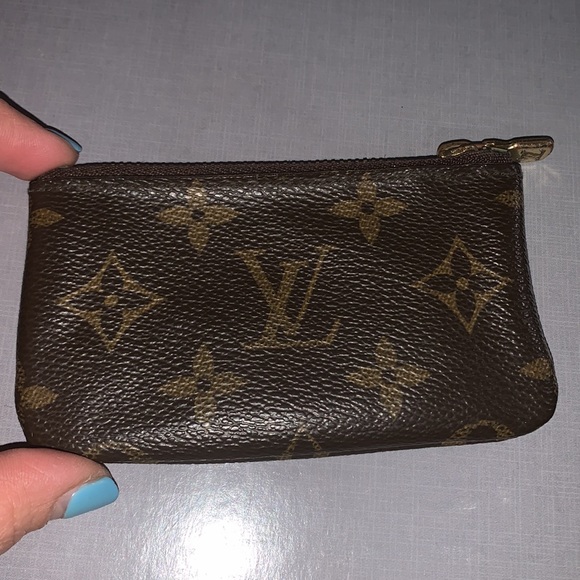🔥 🖤 Louis Vuitton Monogram signature design LV Logo coin purse - Picture 2 of 5